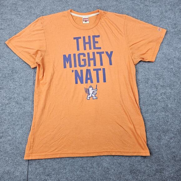 Homage Shirt Mens Large Orange The Mighty 'Nati Cincinnati USA Team Sports Y2K - Picture 1 of 8